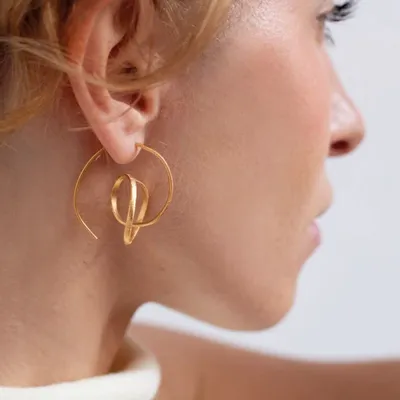 Bijoux - BOUCLES D'OREILLES DORÉES EMBOLIC MOYENNES - JOIDART