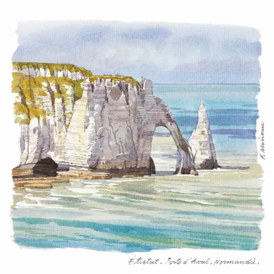 Carterie - CARTE POSTALE REGIONALE AQUARELLE FABRICE MOIREAU - PHENICIA