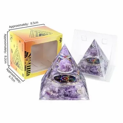 Jewelry - Orgonite Pyramid Amethyst Metatron - ARABESK