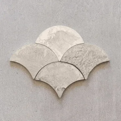 Tables Salle à Manger - SCALLOP TILE - WOLKBERG CASTING STUDIOS