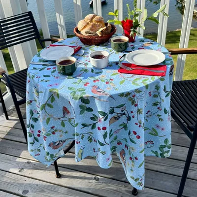 Table linen - European Songbirds Tablecloth - ZOOH