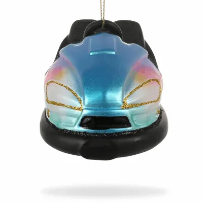 Autres décorations de Noël - Blue Bumper Car Christmas Ornament - DE BALLEN UIT BV