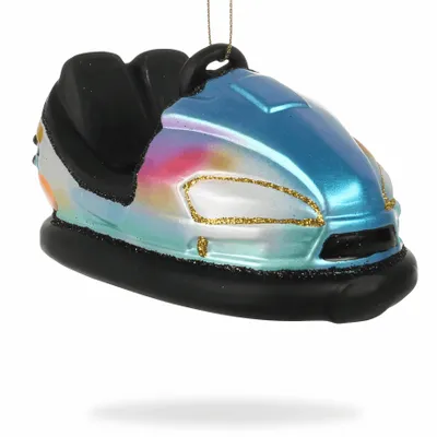 Autres décorations de Noël - Blue Bumper Car Christmas Ornament - DE BALLEN UIT BV