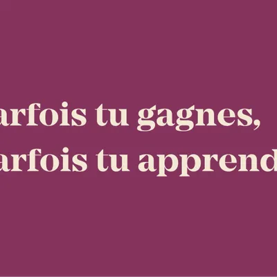 Carterie - Coffret cadeau OBO MANTRA - Parfois tu gagnes, parfois tu apprends - OBO