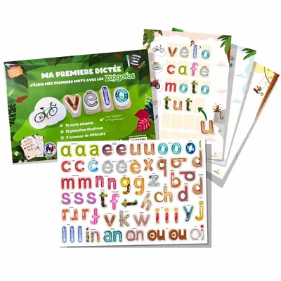 Jeux enfants - Kit « Ma première dictée » avec les Zoogotos - ZOOGOTOS