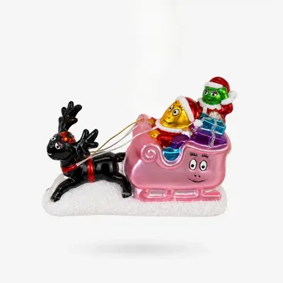 Autres décorations de Noël - Barbapapa Sleigh Ride - DE BALLEN UIT BV