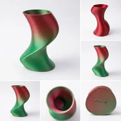 Vases - Vase "BAILE", Green/Red - AUURA