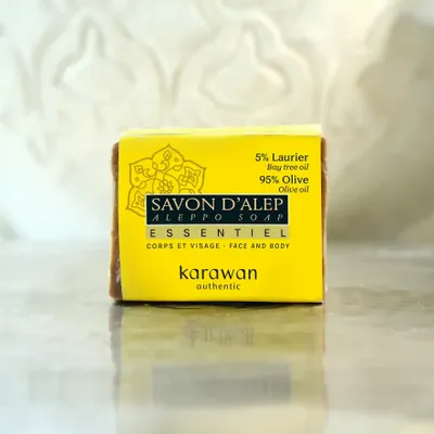 Savons - SAVON D'ALEP PURE OLIVE 100% - EN BANDEAU - KARAWAN AUTHENTIC