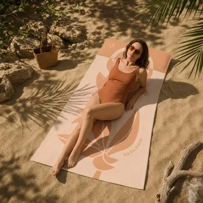 Bags and totes - Beach towel with integrated cushion model MAURITIUS - NAPAPAYA