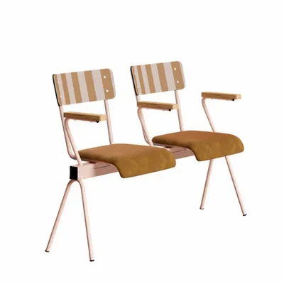 Benches - Anouk 2 to 3 seater waiting retro bench - LES GAMBETTES