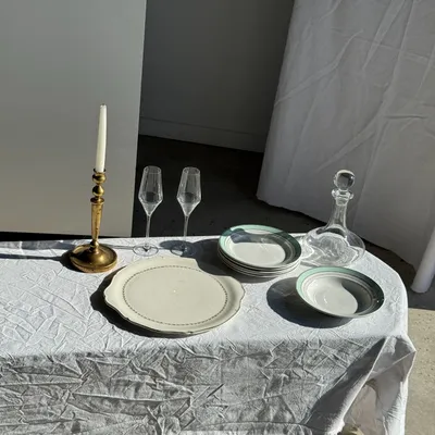 Plats et saladiers - Grand plat à tarte en faïence de Gien Quimper liseré doré D35 - OFFICE OBJETS