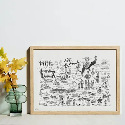 Poster - Breton glossary — Art print 40 × 30 cm - MARGUERITE LECOINTRE