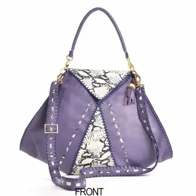Sacs et cabas - DIANA 1st BAG White Snake & Violet - NATTANUN DESIGN