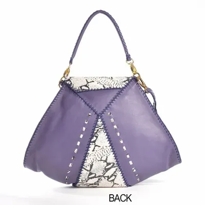 Sacs et cabas - DIANA 1st BAG White Snake & Violet - NATTANUN DESIGN