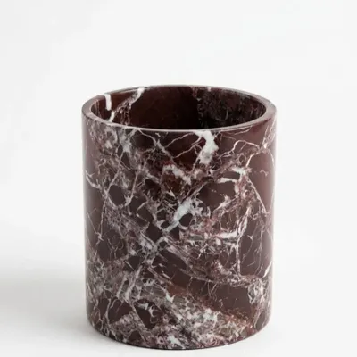 Decorative objects - Ice bucket with marble Rosso Levanto - SAGIT