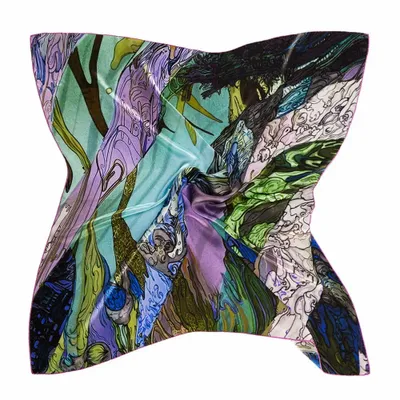 Foulards et écharpes - The Interwined Vine Foulard en soie | 90x90 cm - ELCIELA
