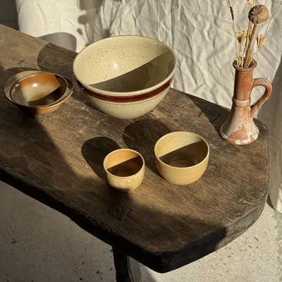 Bols - Mini bol en grès CNP Village France H7,5 D12 - OFFICE OBJETS