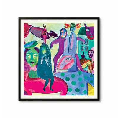 Pièces uniques - The Carnival Art Mural | 100x100 cm - ELCIELA