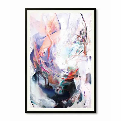 Pièces uniques - The Black Rooster Art Mural | 90x140 cm - ELCIELA