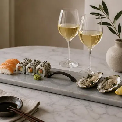 Plats et saladiers - Plateau de service en marbre avec poignée métallique –Élégance artisal - KALU CREATIONS
