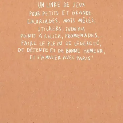 Stationery - Paris Zoé de La Cases Activity Book - HACHETTE LIVRE
