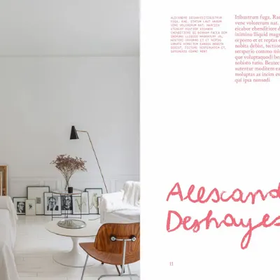 Stationery - The decor according to Zoé de Las Cases, The living room - HACHETTE LIVRE
