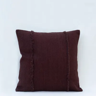 Coussins textile - NO-MAD Pranit Cushion Cover in Cotton Jute with Minimal Surface Detail - NO-MAD