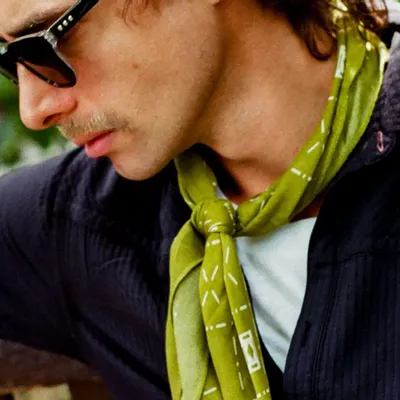Foulards et écharpes - Diamonds in Verdant Bohemian Style Bandana - SOHO SCARVES