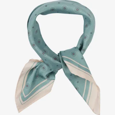 Foulards et écharpes - Silk Neckerchief Islington Mint - SOHO SCARVES