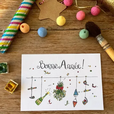 Card shop - Xmas postcard - Les Cotillons - POP ET SES FRÈRES