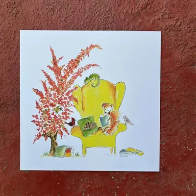 Affiches - Petite Affiche Lecture Sous Le Chapeau Chinois - POP ET SES FRÈRES