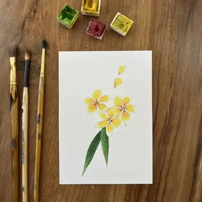 Card shop - Postcard Reunion island - Les Fleurs de Frangipanier - POP ET SES FRÈRES