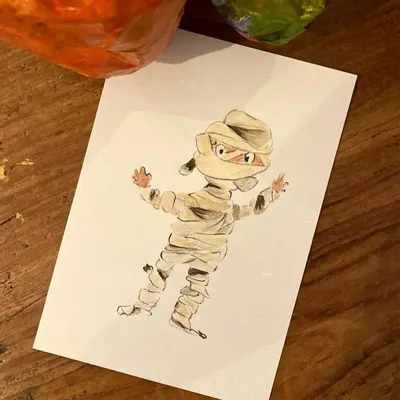 Card shop - Halloween Postcard - Momie - POP ET SES FRÈRES