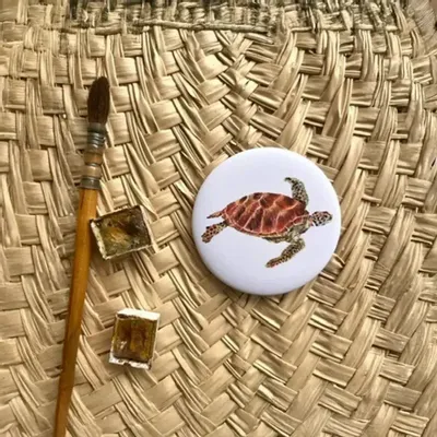Objets déco enfant - Magnet La Tortue Verte - POP ET SES FRÈRES