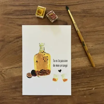 Card shop - Postcard Toi Mon Amour - La Passion de Mon Arrange - POP ET SES FRÈRES