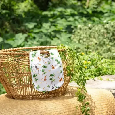 Accessoires enfants - Bavoir - Les Petits Singes et les Bananes - POP ET SES FRÈRES