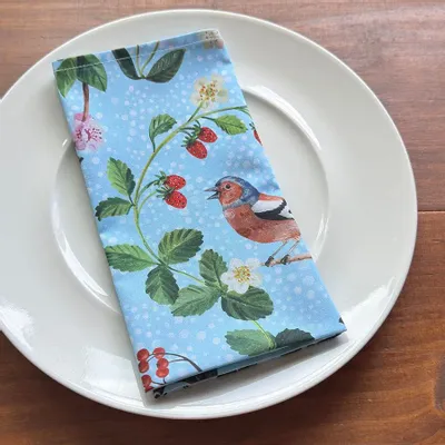 Table linen - European Songbirds Napkin - ZOOH