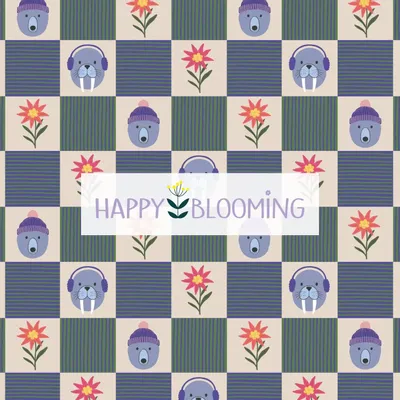 Linge de lit enfant - Exclusive patterns - all over or placed - HAPPY BLOOMING