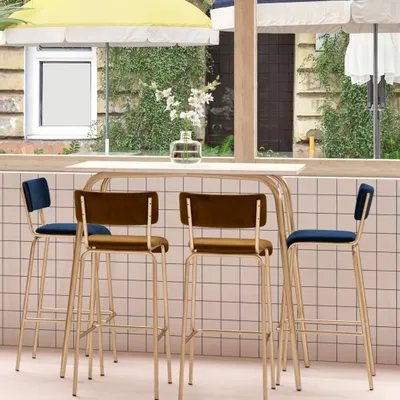 Dining Tables - Vera retro high table - Ø75/70x70/120x70 - LES GAMBETTES