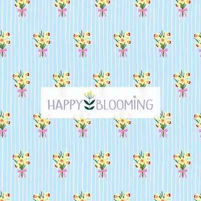 Papiers peints - Motifs exclusifs - all over ou placés - HAPPY BLOOMING