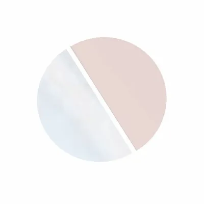 Miroirs - Miroir en demi-lune Sidonie - Stratifié ø 80cm - LES GAMBETTES