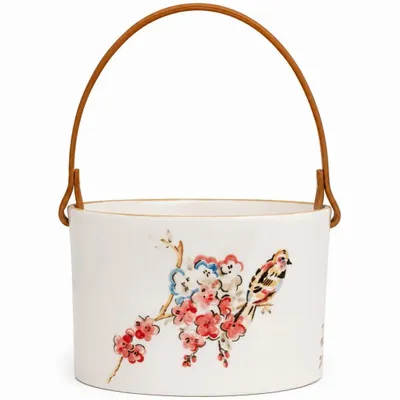 Objets de décoration - Ensemble de paniers en céramique peints à la main – Collection Oiseaux - DASTHAA