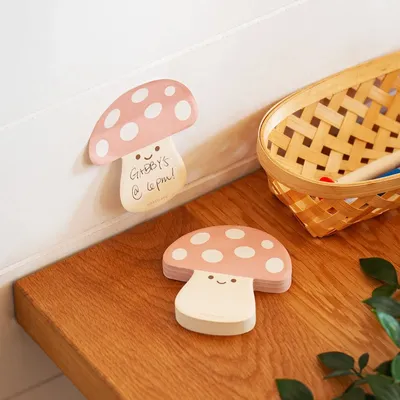 Papeterie bureau - Notes autocollantes en forme de champignons - KIKKERLAND