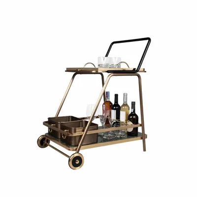 Trolleys - Decatur Bar Cart Handmade by Wood Tailors Club - PORUS STUDIO