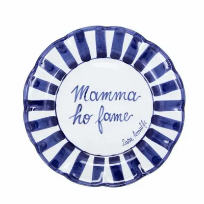 Fragrance for women & men - TAVOLA FELICE - Mamma ho fame DINNER PLATE - CASA AMALFI