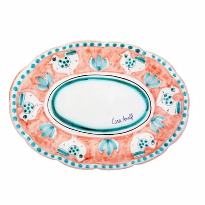 Parfums pour soi et eaux de toilette - PLAT OVALE PULCINO PÊCHE 30 cm - CASA AMALFI