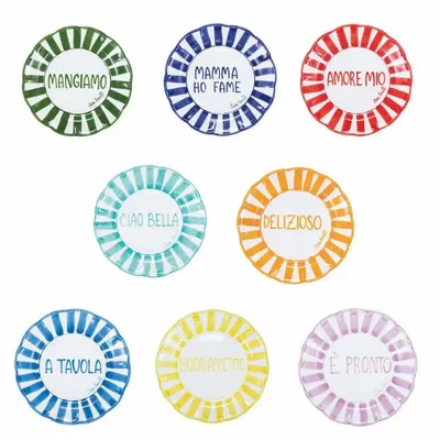 Parfums pour soi et eaux de toilette - TAVOLA FELICE - Coffret 8 Assiettes Lettres Bâton - CASA AMALFI