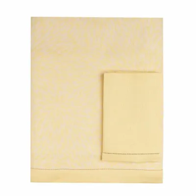 Parfums pour soi et eaux de toilette - VILLA AMALFI NAPPE JAUNE 230cm x 170cm avec 8 serviettes assorties - CASA AMALFI