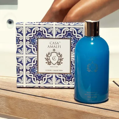 Fragrance for women & men - BLUE GROTTO BODY WASH - Fresh Acqua Marine 500ml - CASA AMALFI