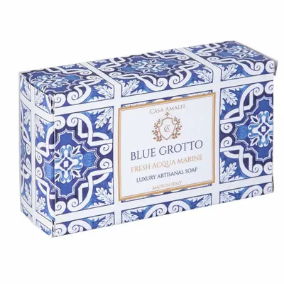 Fragrance for women & men - BLUE GROTTO BODY SOAP - Fresh Acqua Marine 150g - CASA AMALFI